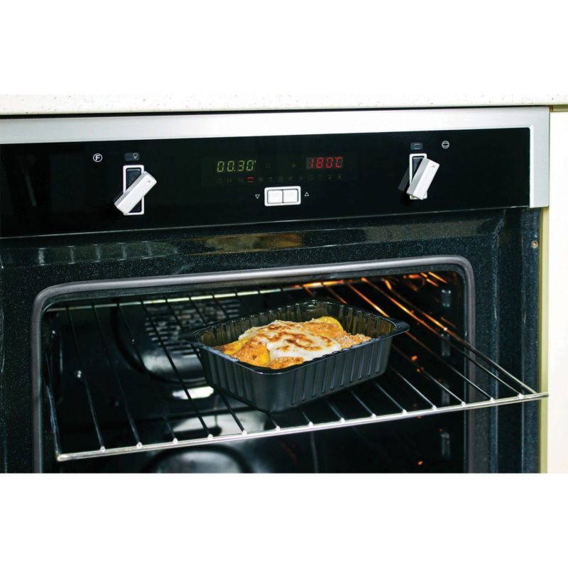 Container Compac in CPET in traditional oven