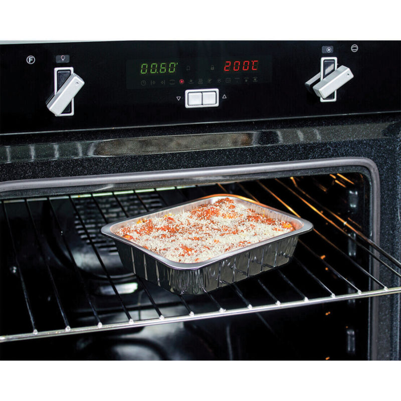 Contenitore in alluminio smooth wall ALc Compac in forno tradizionale