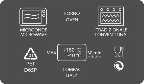 Fondello Contenitore Compac in CPET