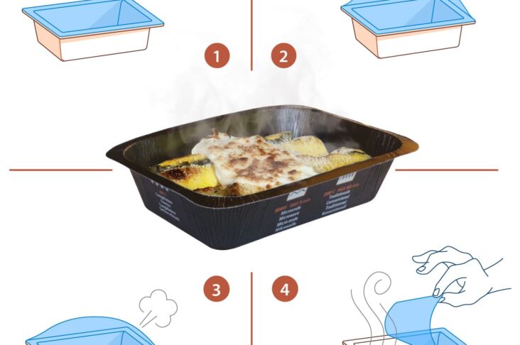 Pellicola film riciclabile per forno e microonde Compac TSPBSF