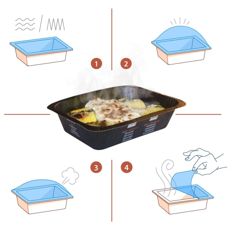 Film Reel in PET for microwave and oven TSPBAF Compac