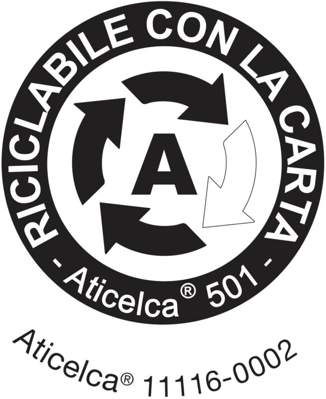 Aticelca certification recyclable with paper level A Compac
